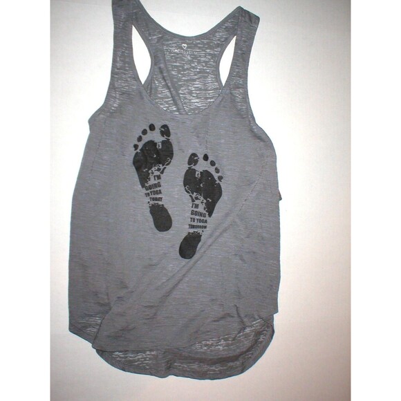 NWT New Womens Colosseum I'm Going to Yoga Today Tomorrow Burnout XL Tank Top - Picture 2 of 4